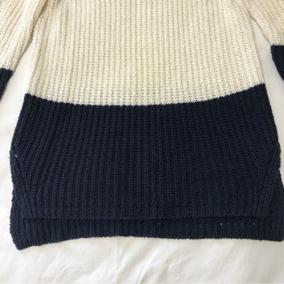 J. Crew Navy and Cream Knit Sweater - Picture 2 of 6